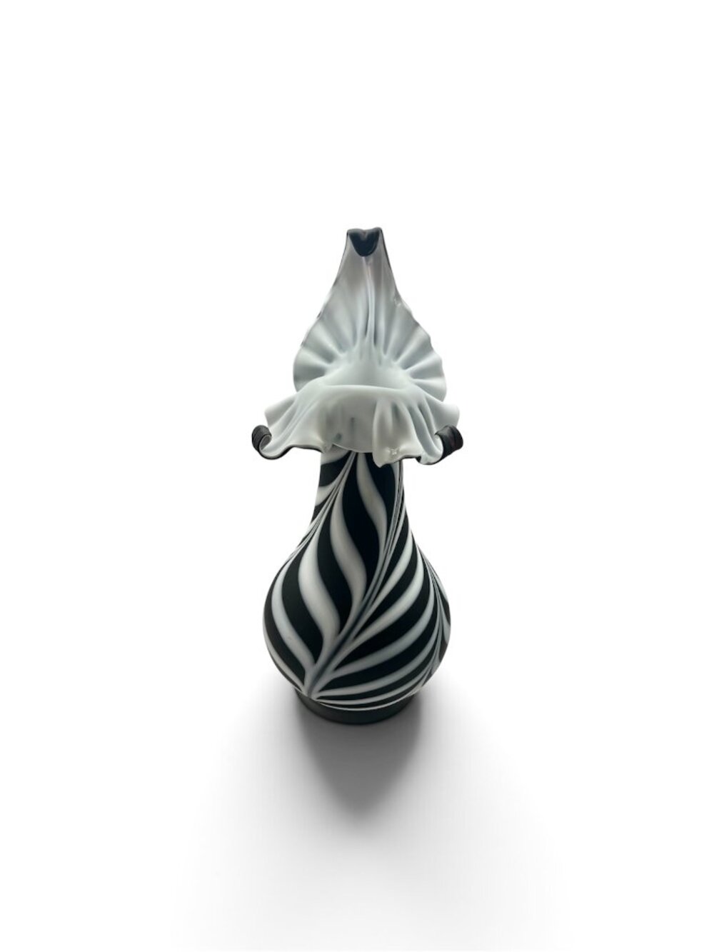 Hand-Blown "Baijan" "Jack-In-the-Pulpit Art Glass Vase by Artist Essie Zareh